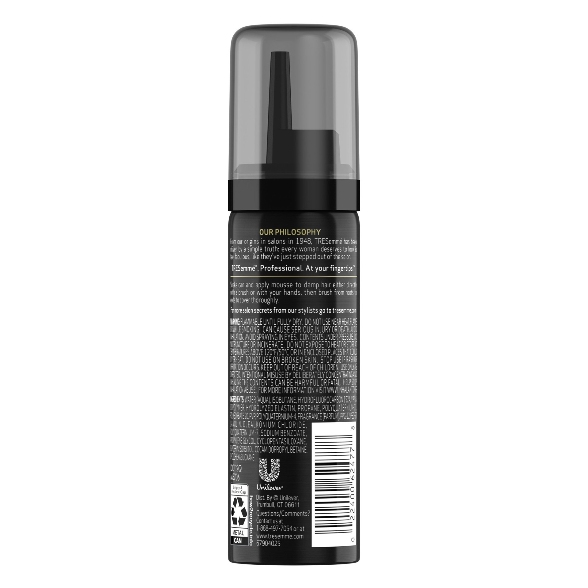 slide 4 of 7, TRESemmé Extra Hold Volumizing Mousse, 2 oz, 2 oz