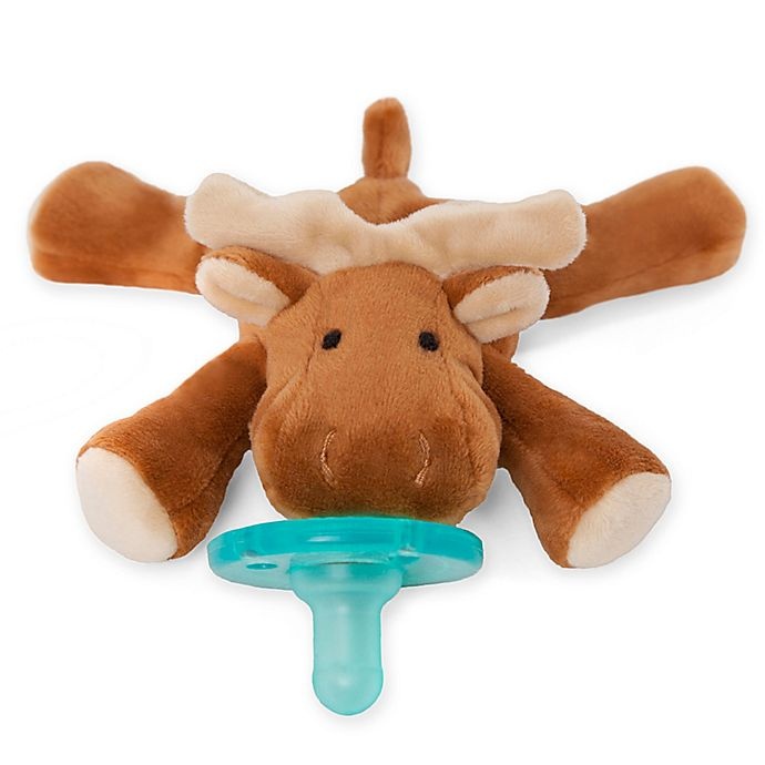 slide 1 of 4, WubbaNub Moose Infant Pacifier, 1 ct