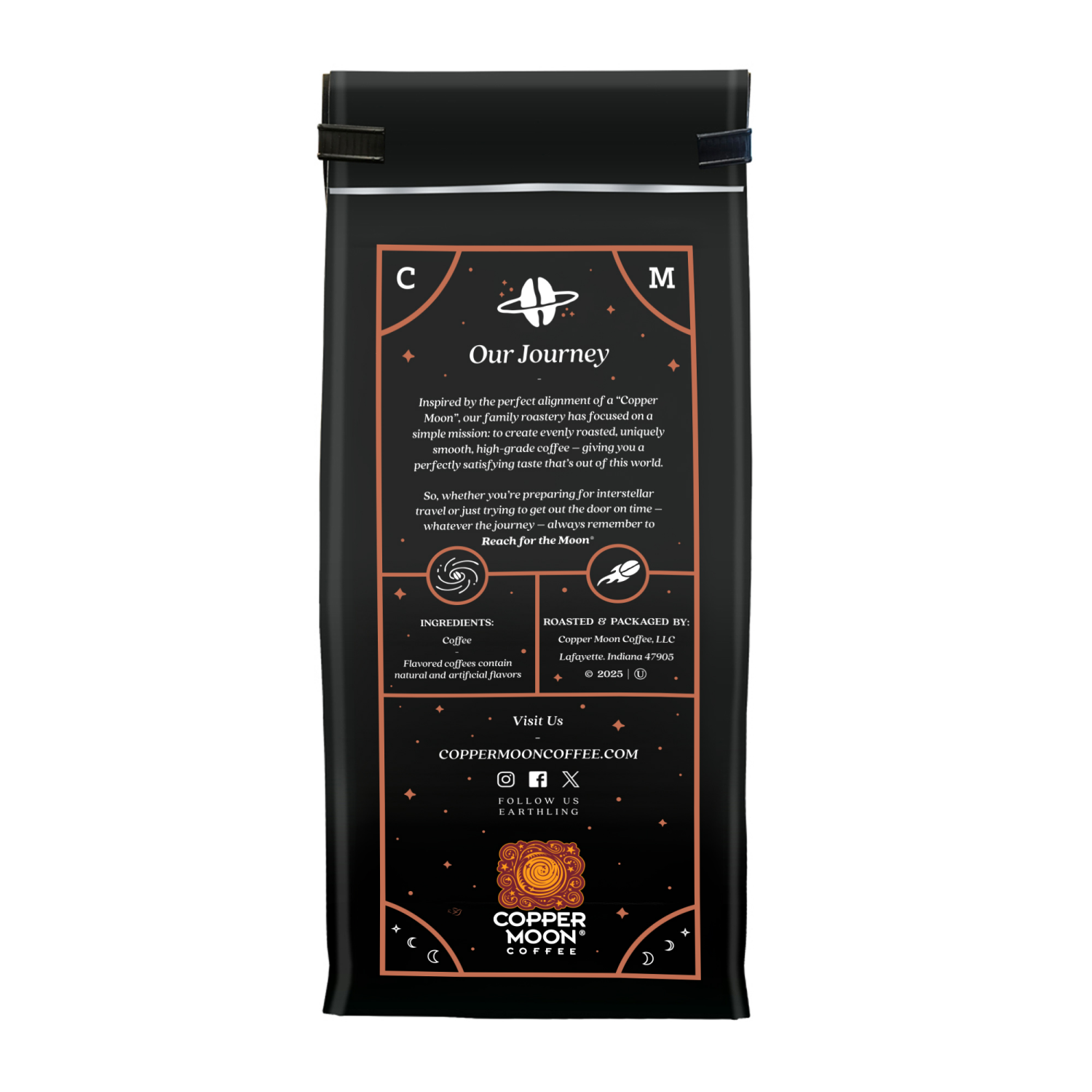 slide 2 of 2, Copper Moon Coffee Tropical Coconut Ground, Medium Roast, 12 oz