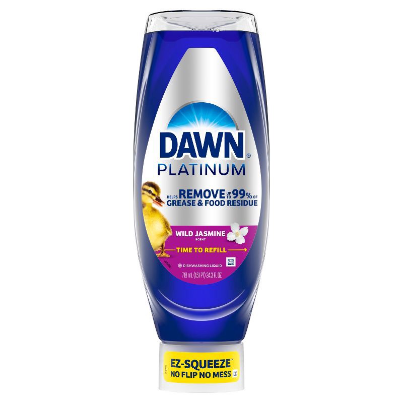 slide 12 of 16, Dawn Platinum Ez Squeeze Dishwashing Liquid - Wild Jasmine - 24.3 fl oz, 24.3 fl oz