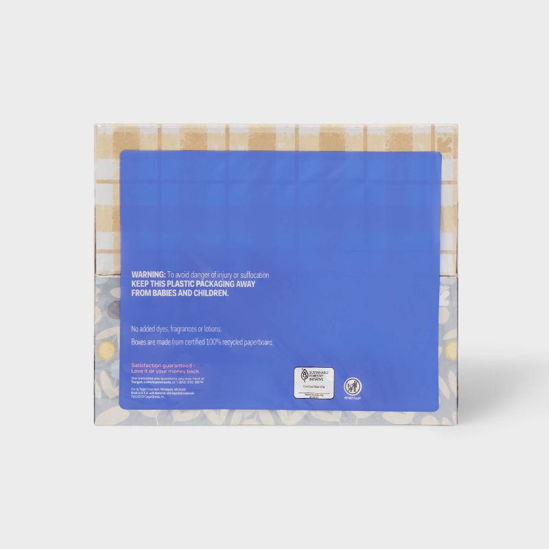 slide 3 of 4, Everyday Facial Tissue - 6pk/960ct - up&up™, 6 ct, 960 ct