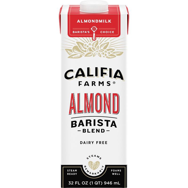 slide 1 of 7, Califia Farms Almond Barista Blend Almond Milk Creamer - 32 fl oz, 32 fl oz