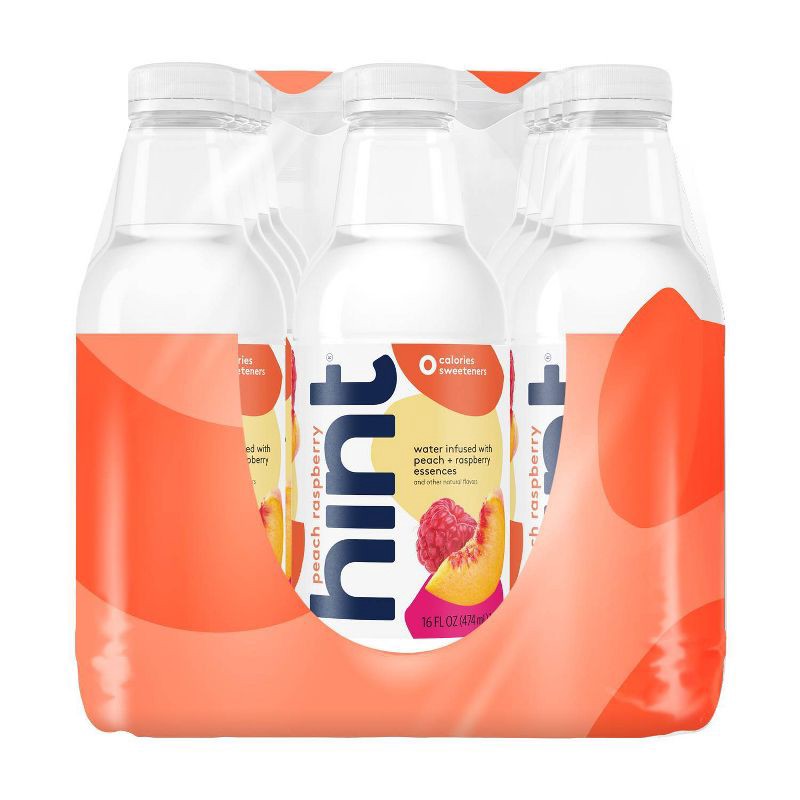 slide 4 of 4, hint Smashup Variety Pack Flavored Water (Blueberry Lemon, Cherry Blackberry, Peach Raspberry, Strawberry Kiwi) - 12pk/16 fl oz Bottles, 12 ct; 16 fl oz