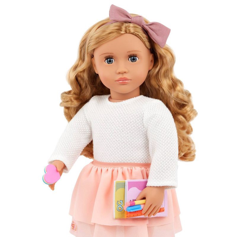 slide 5 of 8, Our Generation Love to Learn School Supplies Accessory Set for 18" Dolls: Includes Pencil, Marker, Scissors, 27 Pieces, 1 ct
