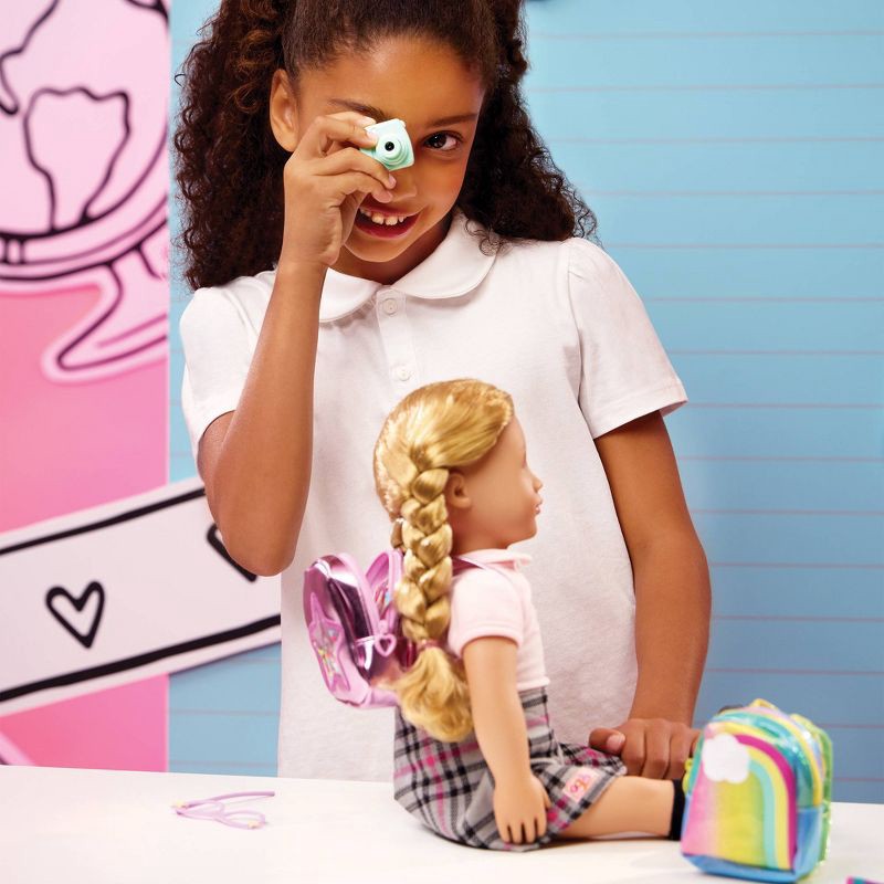 slide 2 of 14, Our Generation Surprise Backpack Party Series – 1 of 6 Collectible School Bags Accessories for 18'' Dolls, 1 ct