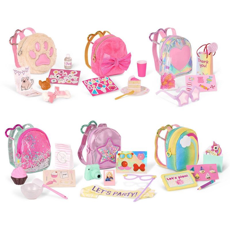 slide 4 of 14, Our Generation Surprise Backpack Party Series – 1 of 6 Collectible School Bags Accessories for 18'' Dolls, 1 ct