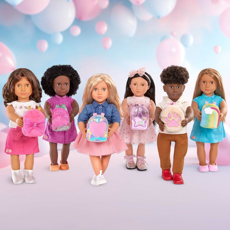slide 6 of 14, Our Generation Surprise Backpack Party Series – 1 of 6 Collectible School Bags Accessories for 18'' Dolls, 1 ct