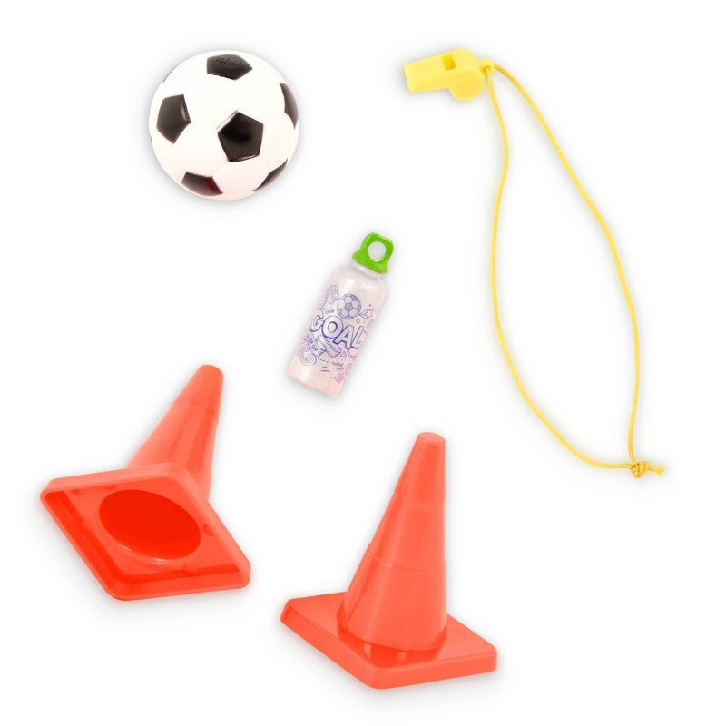 slide 5 of 5, Our Generation Mateo Posable 18" Boy Doll in Soccer Uniform with Accessories, 1 ct