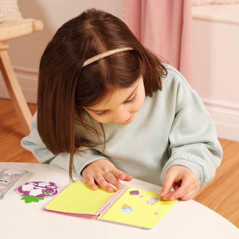 slide 3 of 7, Our Generation Finley 18" Doll with 50+ Stickers & Sticker Book Set: Fashion and Beauty, Light Brown Hair, Purple Eyes, 1 ct