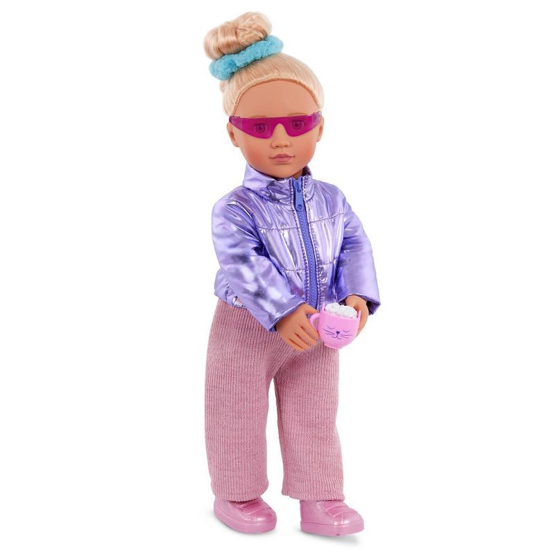 slide 2 of 5, Our Generation Puffy & Comfy Puffer Jacket Outfit for 18" Dolls: Doll Clothing & Accessories, Fashion & Beauty Set, 1 ct