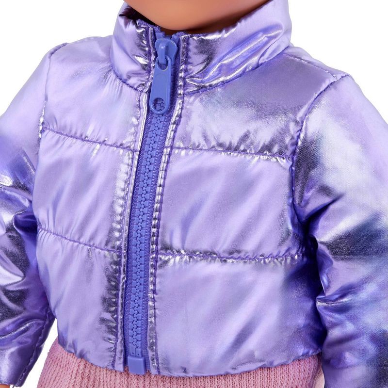 slide 4 of 5, Our Generation Puffy & Comfy Puffer Jacket Outfit for 18" Dolls: Doll Clothing & Accessories, Fashion & Beauty Set, 1 ct