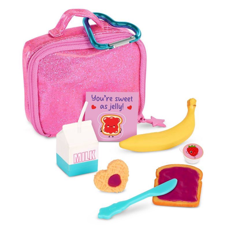 slide 6 of 12, Our Generation Surprise Lunch Bags School Series – 1 of 6 Collectible Bags Accessories for 18'' Dolls: Social Skills Play Food Set, 1 ct