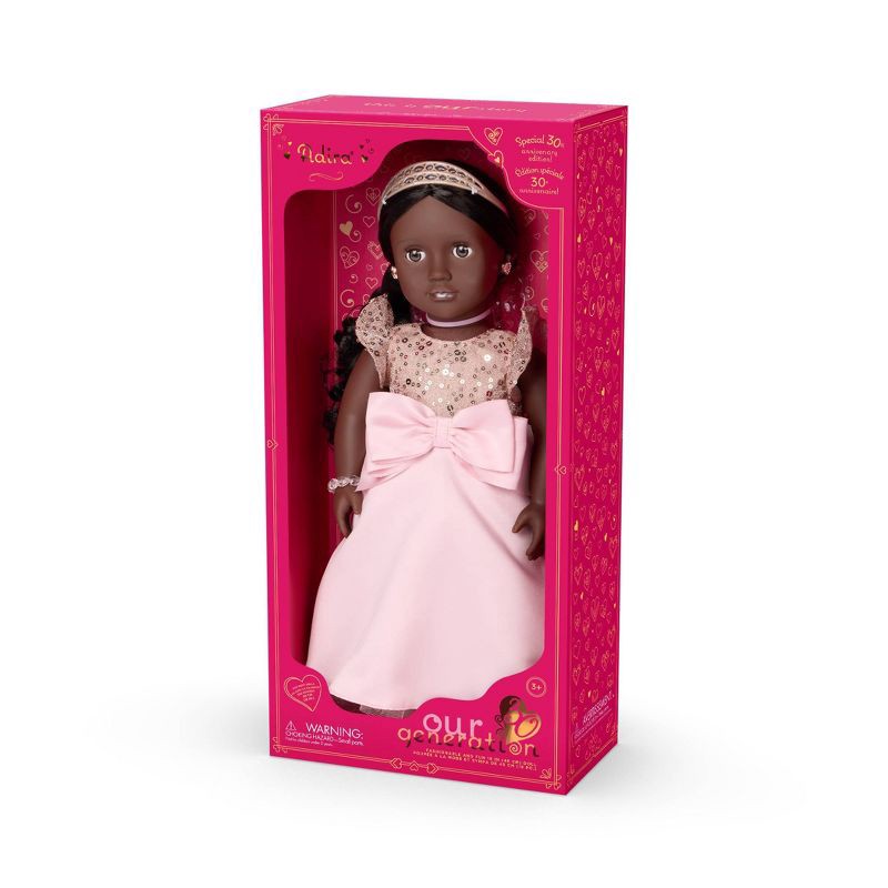 slide 6 of 6, Our Generation Adira 18" Special Edition 30th Anniversary Collectible Doll: Fashion, Beauty, Wavy Black Hair, Includes Accessories, 1 ct