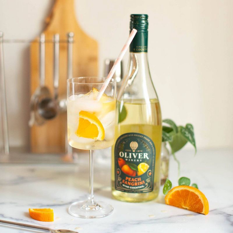 slide 2 of 6, Oliver Peach Sangrini Wine Cocktail - 750ml Bottle, 750 ml