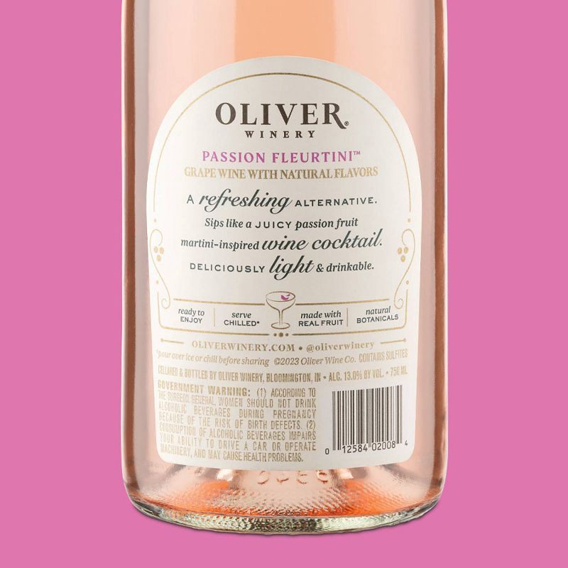 slide 5 of 6, Oliver Passion Fleurtini Wine Cocktail - 750ml Bottle, 750 ml