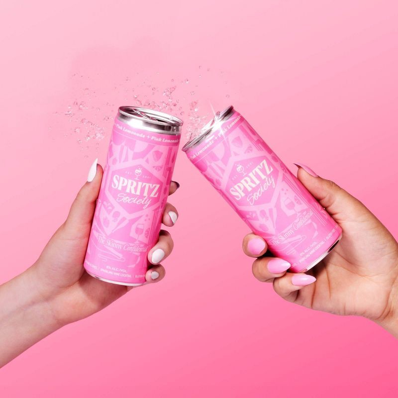slide 5 of 5, Spritz Society Pink Lemonade - 4pk/355ml Cans, 4 ct; 355 ml