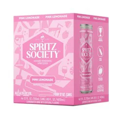 Spritz Society Pink Lemonade - 4pk/355ml Cans