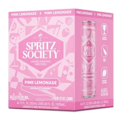 Spritz Society Pink Lemonade - 4pk/355ml Cans