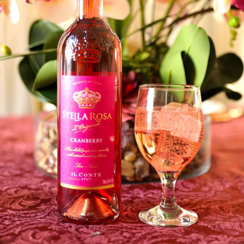 slide 13 of 13, Stella Rosa Cranberry Semi Sweet Red Wine - 750ml Bottle, 750 ml