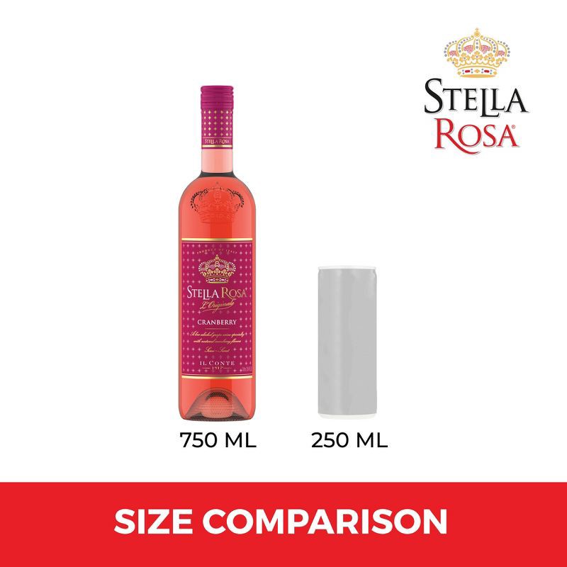 slide 9 of 13, Stella Rosa Cranberry Semi Sweet Red Wine - 750ml Bottle, 750 ml