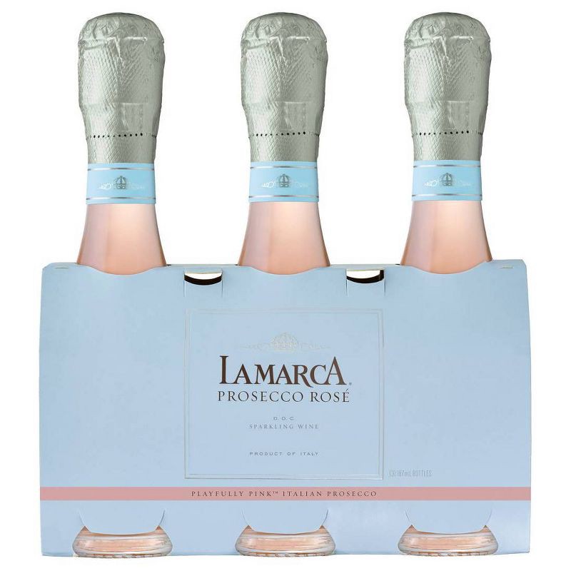 slide 1 of 5, La Marca Prosecco Rose - 3pk/187ml Bottles, 3 ct; 187 ml