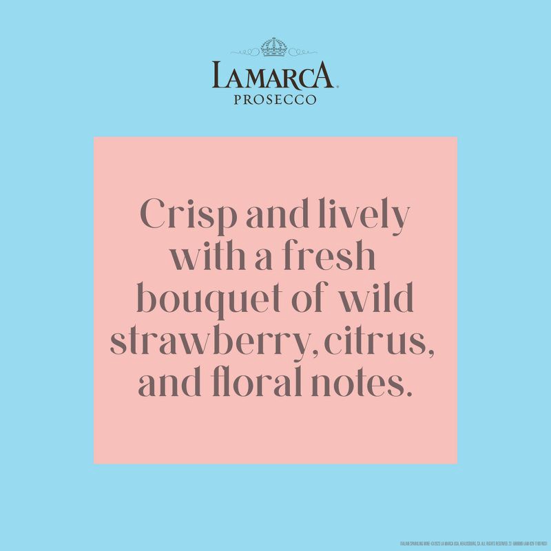 slide 4 of 5, La Marca Prosecco Rose - 3pk/187ml Bottles, 3 ct; 187 ml