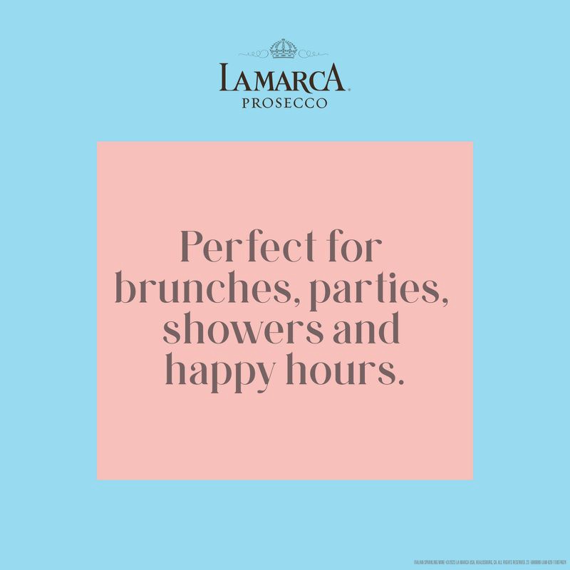 slide 5 of 5, La Marca Prosecco Rose - 3pk/187ml Bottles, 3 ct; 187 ml