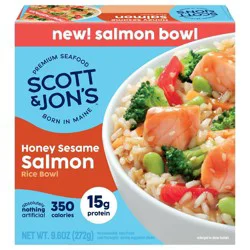 Scott & Jon's Scott and Jon's Honey Sesame Salmon Rice Bowl Frozen Meal - 9.6 oz