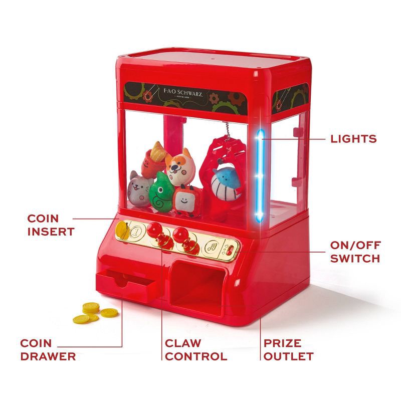 slide 6 of 9, FAO Schwarz Arcade Claw Game with Plush Prizes, 1 ct