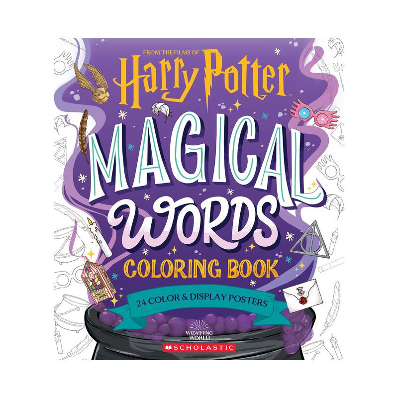 slide 1 of 1, Scholastic Harry Potter: Magical Words Coloring Book - Target Exclusive Edition - by Various (Paperback), 1 ct