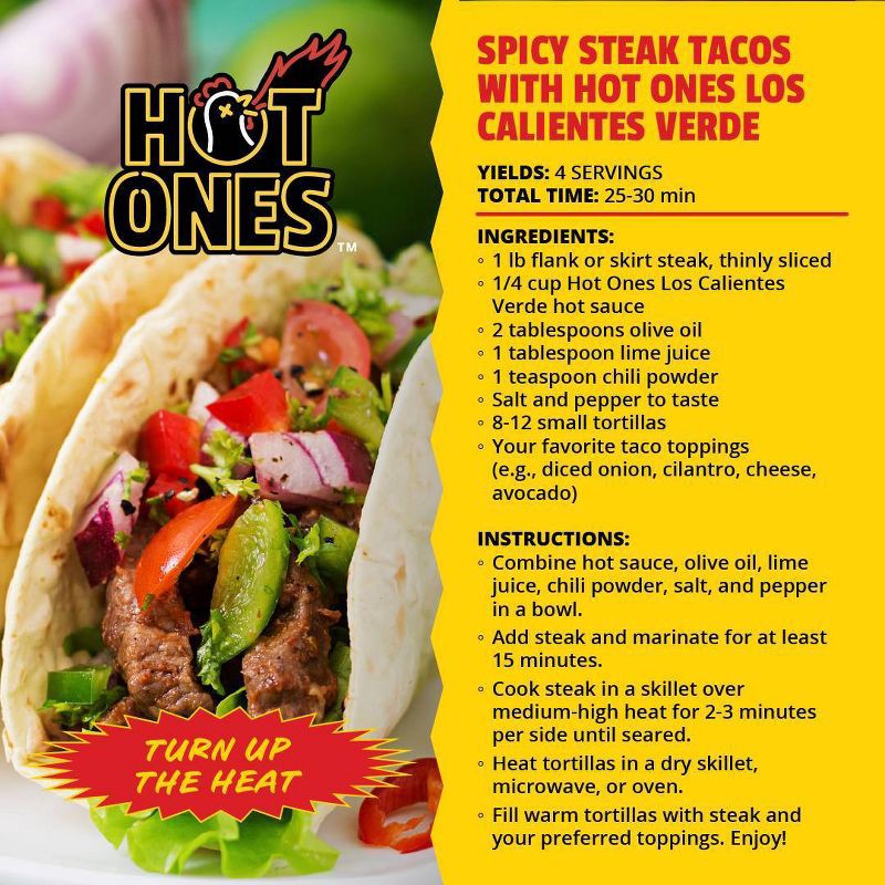 slide 5 of 8, Hot Ones Los Calientes Verde Hot Sauce - 5 fl oz, 5 fl oz