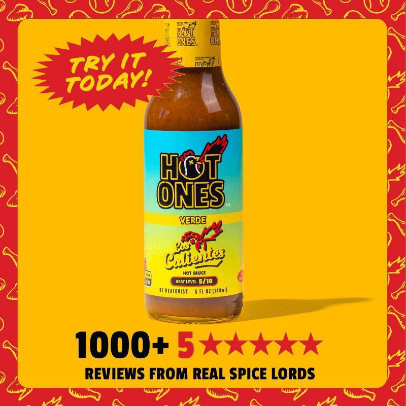 slide 8 of 8, Hot Ones Los Calientes Verde Hot Sauce - 5 fl oz, 5 fl oz