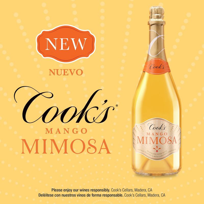 slide 3 of 11, Cook's California Champagne Cook's Mango Mimosa - 750ml Bottle, 750 ml