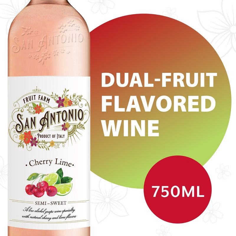 slide 3 of 8, San Antonio Winery San Antonio Fruit Farm Cherry Lime Rose Wine - 750ml Bottle, 750 ml
