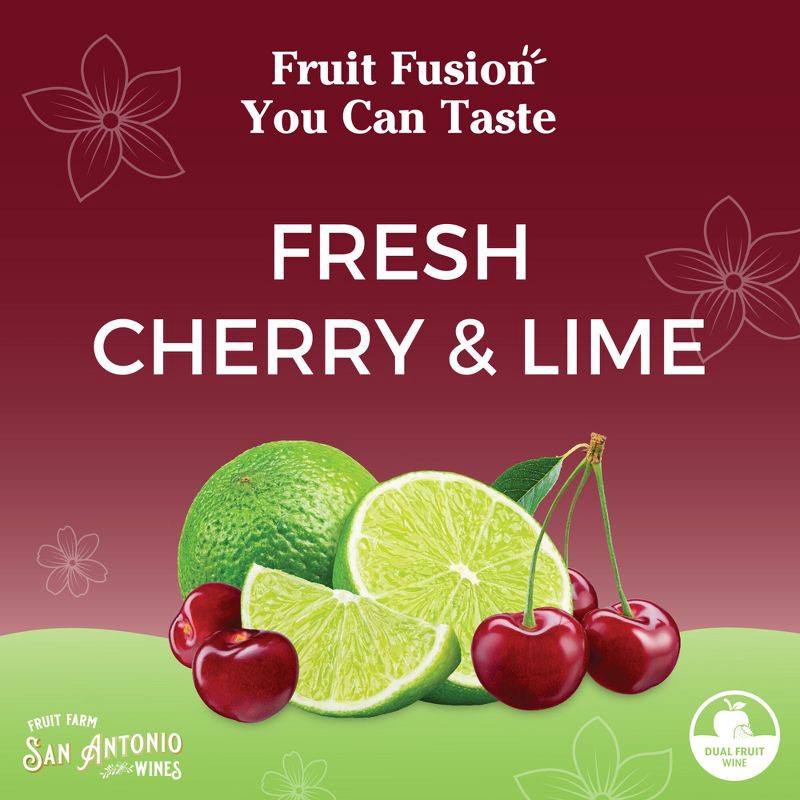 slide 8 of 8, San Antonio Winery San Antonio Fruit Farm Cherry Lime Rose Wine - 750ml Bottle, 750 ml