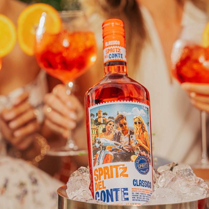 slide 3 of 12, Spritz Del Conte Classico Italian Apertif-Style Spritz Ready to Serve Cocktail- 750ml Bottle, 750 ml
