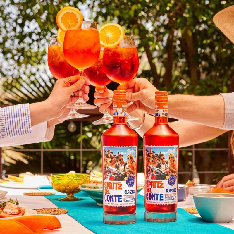 slide 9 of 12, Spritz Del Conte Classico Italian Apertif-Style Spritz Ready to Serve Cocktail- 750ml Bottle, 750 ml