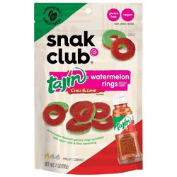 Snak Club Snack Club Tajin Watermelon Rings Candy - 7oz