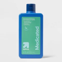Medicated Menthol Dandruff Shampoo with Selenium Sulfide - 12oz - up&up™: Liquid Formula, All Hair Types