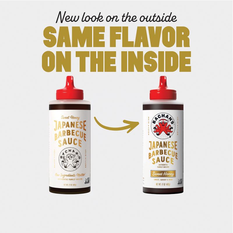 slide 4 of 7, Bachan's Sweet Honey Japanese BBQ Sauce - 17oz, 17 oz