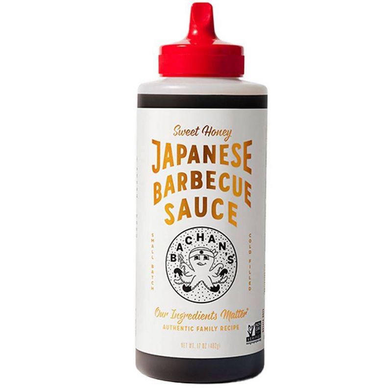 slide 1 of 7, Bachan's Sweet Honey Japanese BBQ Sauce - 17oz, 17 oz