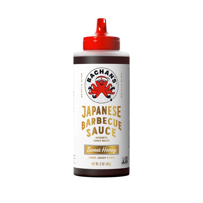 slide 1 of 7, Bachan's Sweet Honey Japanese BBQ Sauce - 17oz, 17 oz