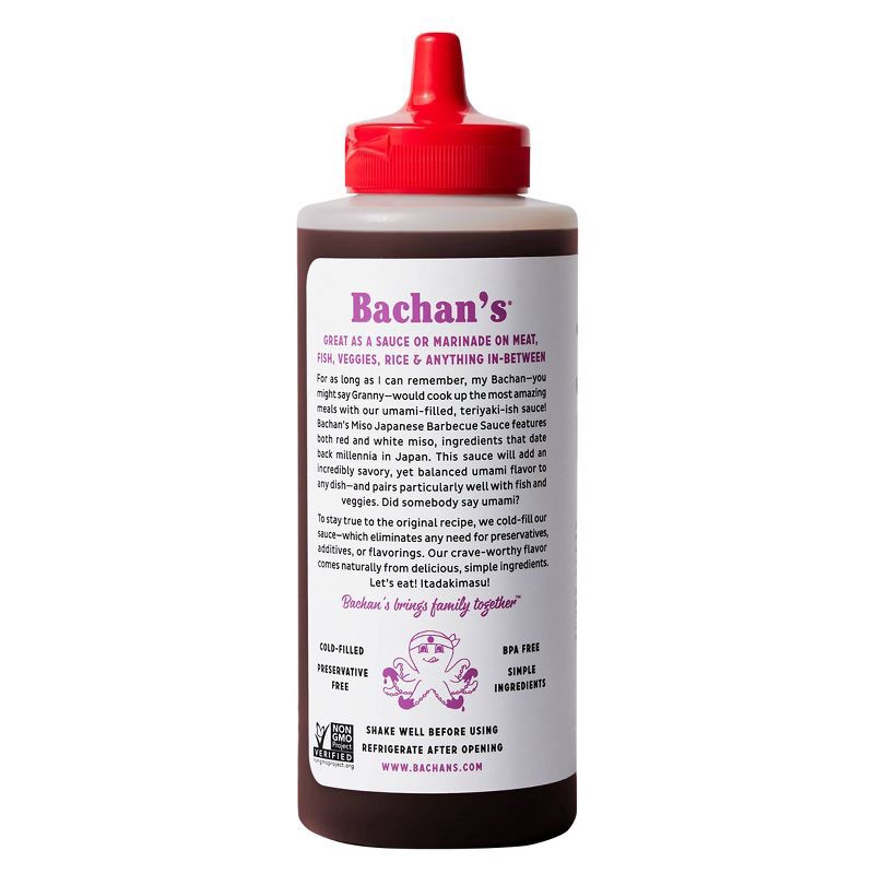 slide 2 of 7, Bachan's Miso Japanese BBQ Sauce - 17oz, 17 oz