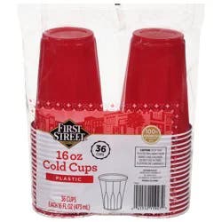 First Street Red Plastic Cup