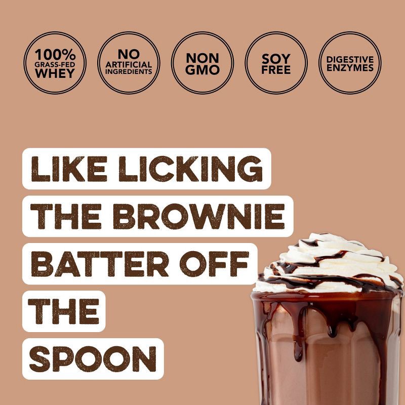 slide 3 of 9, Clean Simple Eats Protein Powder Sticks - Chocolate Brownie Batter - Whey Protein Isolate - 12oz/10ct, 10 ct; 12 oz