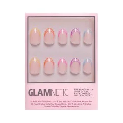 Glamnetic Women's Press-On Nails - Neon Lights - 30ct - Ulta Beauty: Oval Shape, Gloss Finish, French Style