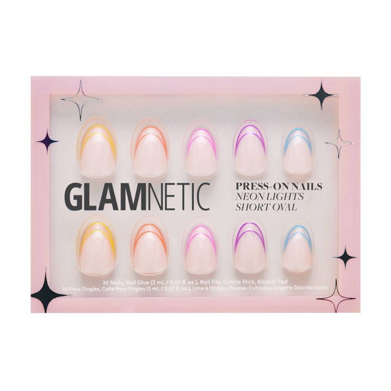 slide 1 of 5, Glamnetic Women's Press-On Nails - Neon Lights - 30ct - Ulta Beauty, 30 ct