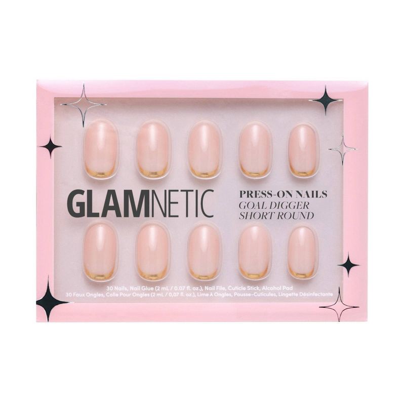 slide 1 of 5, Glamnetic Women's Press-On Nails - Goal Digger - 30ct - Ulta Beauty, 30 ct