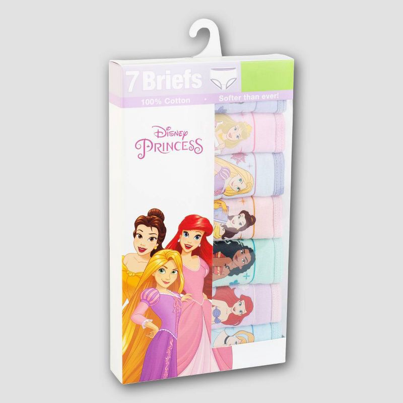 slide 2 of 5, Toddler Girls' Disney Princess 7pk Bikini Underwear - 4T, 7 ct