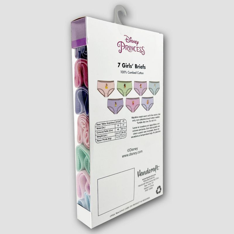 slide 5 of 5, Toddler Girls' Disney Princess 7pk Bikini Underwear - 4T, 7 ct